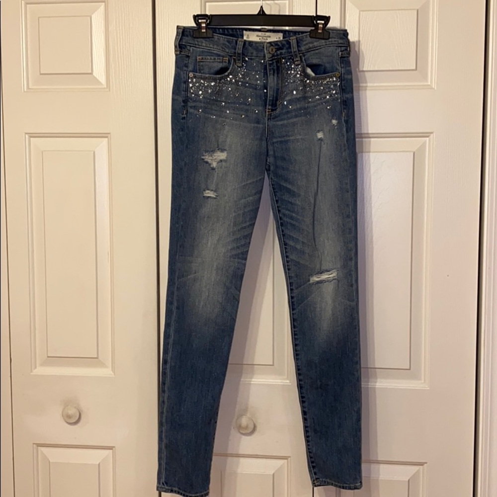Abercrombie & Fitch Rhinestone Jeans - Picture 10 of 10